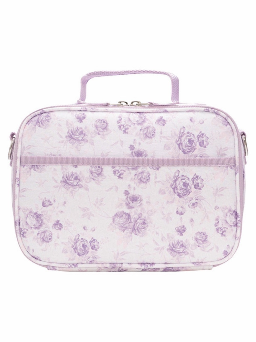 Purple Floral Insulated Lunch Bag